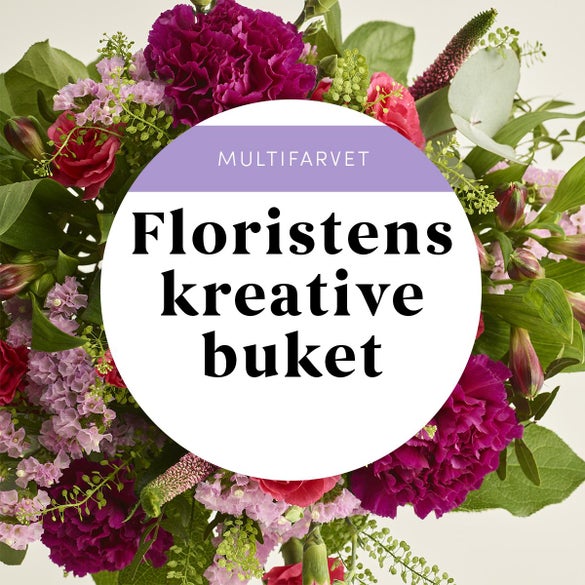 Floristens kreative buket, multifarvet